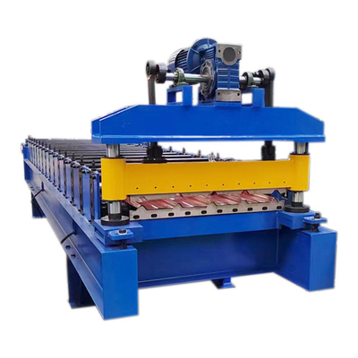 le petit pain en acier de panneau de 840 toits de couleur formant le cisaillement hydraulique de machine a employé la construction en acier