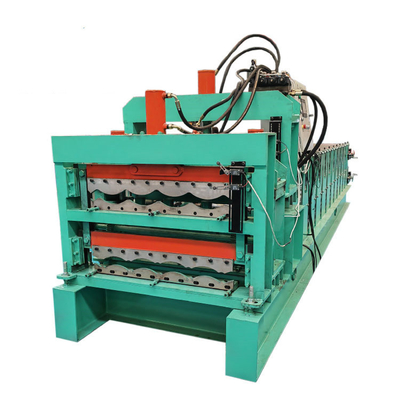 En acier feuillard le double petit pain de plate-forme formant la machine pour des panneaux et couvrir de mur