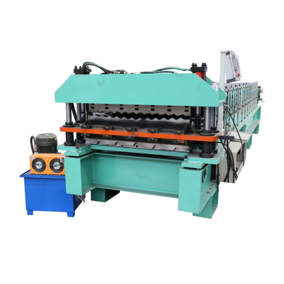 Petit pain adapté aux besoins du client de plate-forme de double en métal formant la machine pour le panneau trapézoïdal et ondulé