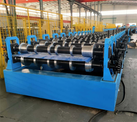 construction à grande vitesse de la machine 15-20m/Min Fully Automatic For Steel de 5.5kw Rib Metal Panel Roll Forming