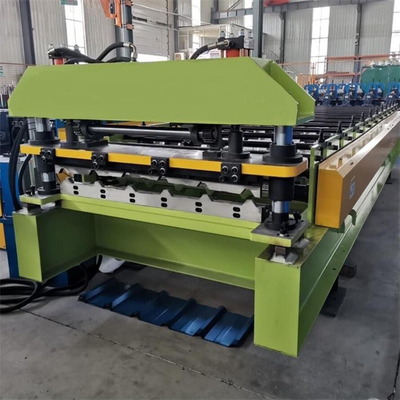 Petit pain trapézoïdal d'acier de couleur formant la machine pour le toit/mur