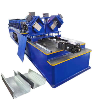 Doubles lignes acier Keel Roll Forming Machine de mesure de lumière de profil d'Omega C U