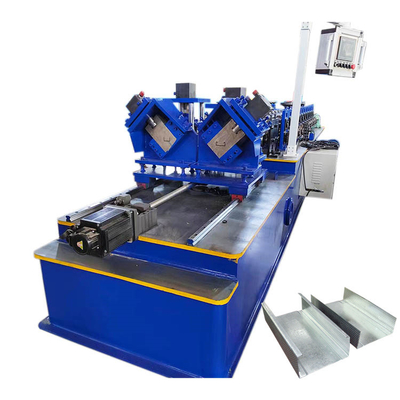 Double en acier C et ligne petit pain en acier d'U de goujon de lumière formant la machine pour faire des profils de cloison sèche