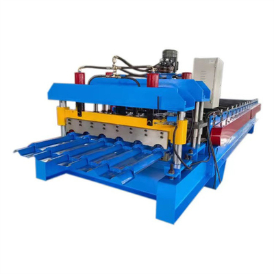 Le cisaillement hydraulique en aluminium a glacé le petit pain de tuile formant la tuile d'étape de machine faisant la machine