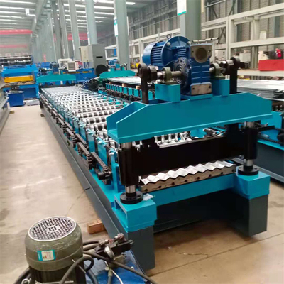 Petit pain ondulé de feuille de tuile en métal formant la machine pour le panneau de toit de mur de matériau de construction