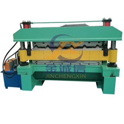 Petit pain en acier de double couche en métal vert formant le matériel de la machine PPGI