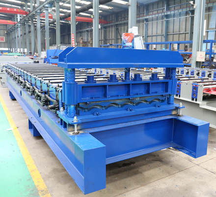 Petit pain en acier de feuille de profil vitré par métal de tuile de toit de couleur de tuile formant faisant la machine
