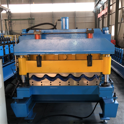 Petit pain de tuile vitré par métal à grande vitesse formant la machine 0.3-0.8mm automatiques pour le panneau de toit