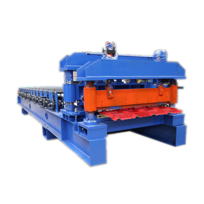 Le métal d'acier de couleur a glacé des feuilles de tuile roulent la formation faisant la machine pour le panneau de toit de 0.3mm-0.8mm