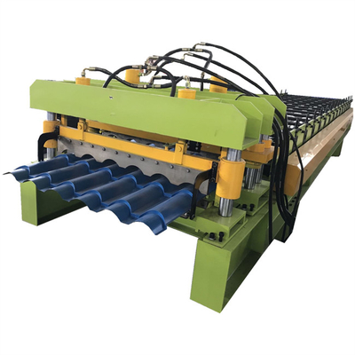 Petit pain de tuile vitré par CE formant la machine de tuile de toit en métal d'acier de couleur de machine
