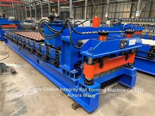 Petit pain de tuile vitré par profil en métal formant la machine de fabrication de brique de la CE de la machine ISO9001