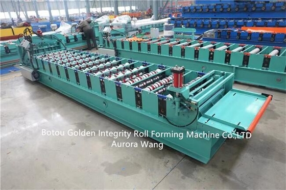 tuile de toit en métal de la machine 415v de 15m/Min Glazed Tile Roll Forming faisant la machine