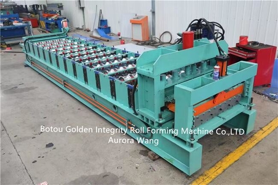 tuile de toit en métal de la machine 415v de 15m/Min Glazed Tile Roll Forming faisant la machine