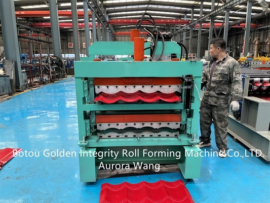 Tuile de JCX 1200mm faisant le petit pain de panneau de toiture de machine formant la machine