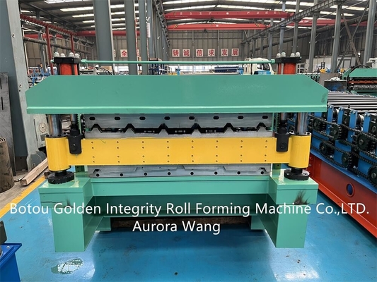 Le PLC a ridé des matériaux de construction de la machine 5.5kw de formage de feuilles
