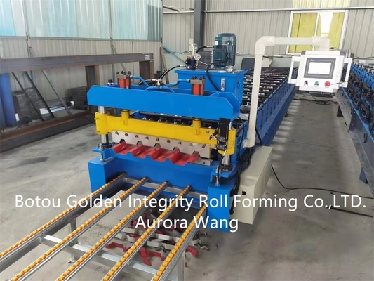 La couleur a enduit galvanisé couvrant la machine 3 m/min de profil de feuille