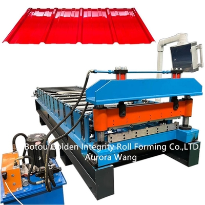 structure de feuille soudée par machine de 15m/Min Roof Panel Roll Forming
