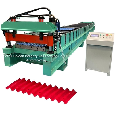 Le petit pain ondulé en acier de feuille de couleur de JCX formant la machine a galvanisé