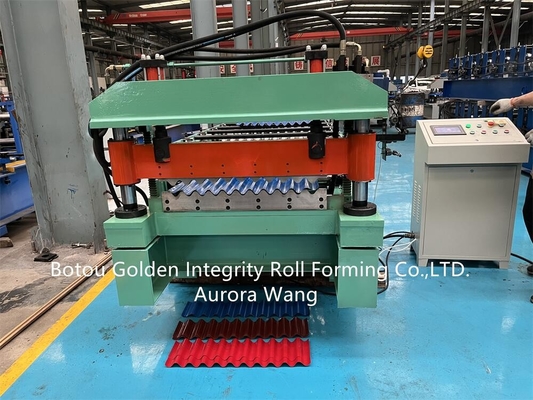 Le petit pain ondulé en acier de feuille de couleur de JCX formant la machine a galvanisé