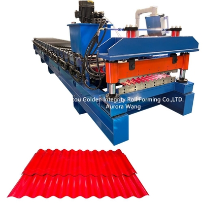 Petit pain ondulé de feuille de toit en métal de bâtiments formant le CE de la machine ISO9001