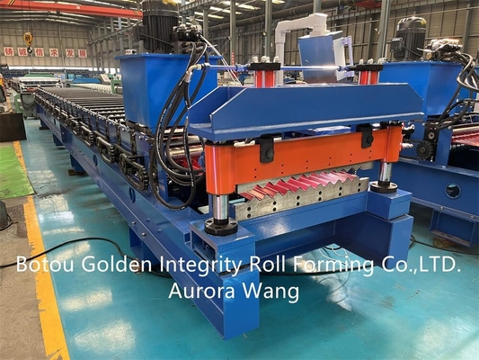 Petit pain ondulé de feuille de toit en métal de bâtiments formant le CE de la machine ISO9001