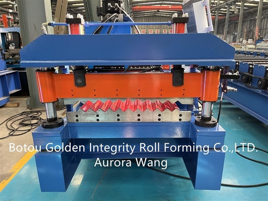 Petit pain ondulé de feuille de toit en métal de bâtiments formant le CE de la machine ISO9001