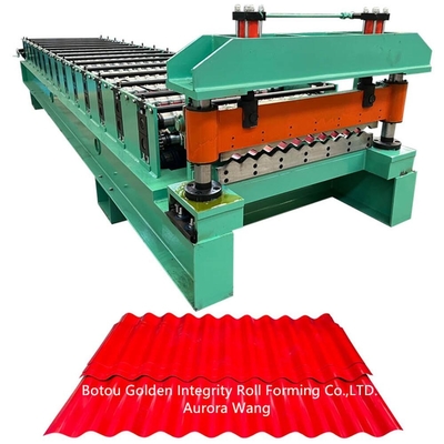 Petit pain ondulé de feuille de toit en métal formant la ligne froide de galvanisation de machine