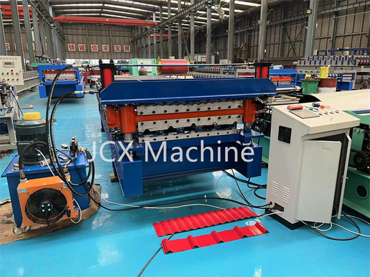 double couche 5.5kW formant la machine, petit pain en acier de couleur ondulée de toit formant la machine