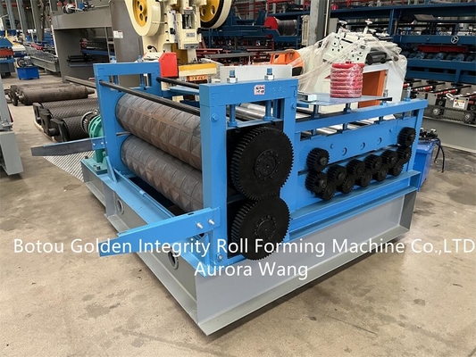 Tôle d'acier en aluminium laminer à froid former la machine gravante en refief de tôle de la CE de machine