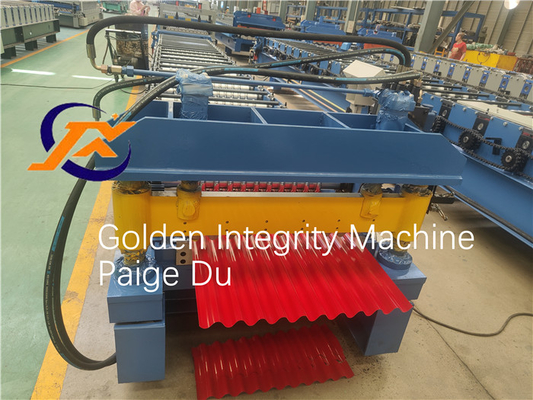 380v a ridé le petit pain de feuille formant la machine de la machine 18m/Min Corrugated Iron Sheet Making