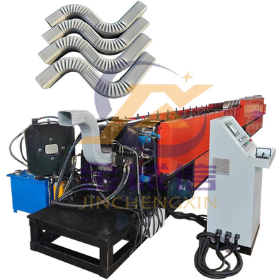 Petit pain de tuyau de descente de Ridge Cap Roll Forming Machine 0.5-0.8mm de toit de PLC formant la machine