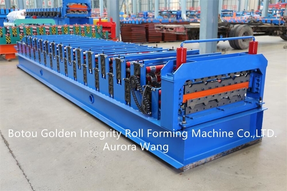 Tuile en acier combinée de machines de matériau de construction de double couche couvrant le petit pain de feuille formant la machine