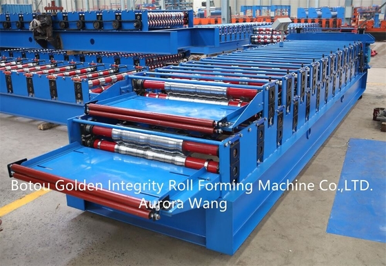 Bonne feuille de toiture en métal de double couche des prix faisant des machines à vendre le petit pain formant la machine