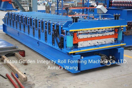 Bonne feuille de toiture en métal de double couche des prix faisant des machines à vendre le petit pain formant la machine