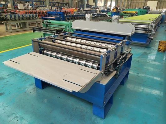 Panneau de feuille de toit d'IBR courbant la machine de rabattement de tôle d'acier de machine