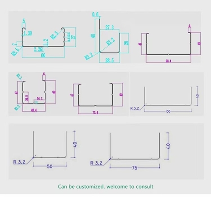 Petit pain de cadre en acier de lumière de PLC formant la machine 50m/Min With Vertex Operation System