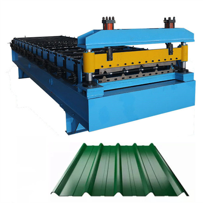 feuille trapézoïdale en acier imprimée à grande vitesse de toit de couleur faisant la machine couvrant la machine de panneau