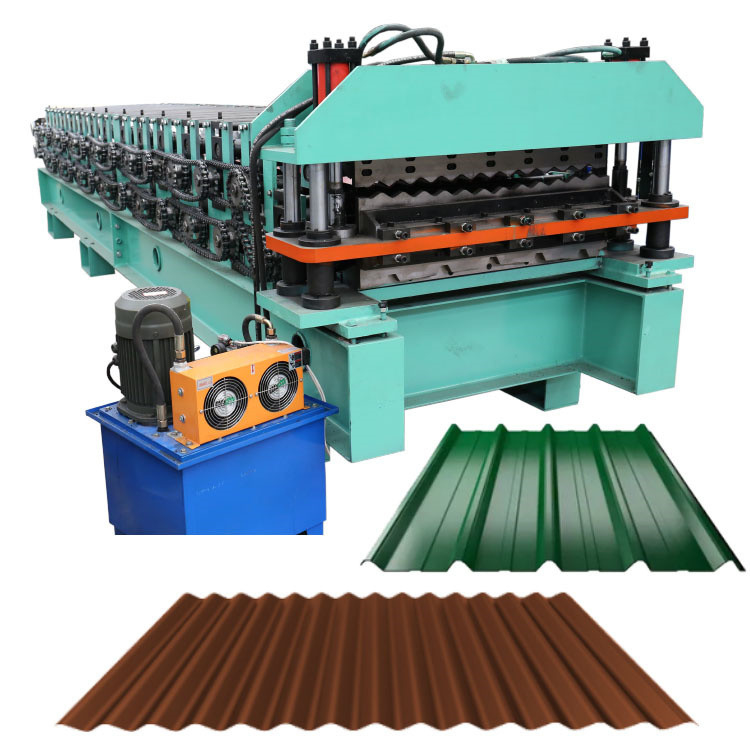 Petit pain adapté aux besoins du client de plate-forme de double en métal formant la machine pour le panneau trapézoïdal et ondulé