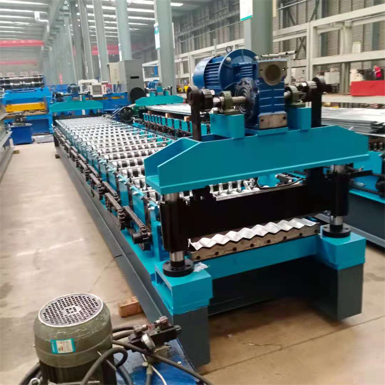 Petit pain ondulé de feuille de tuile en métal formant la machine pour le panneau de toit de mur de matériau de construction