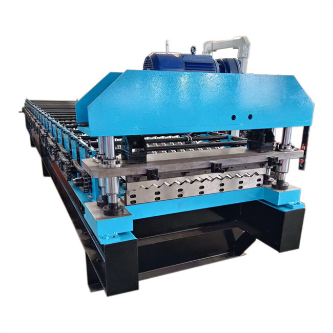 Petit pain ondulé de feuille de système de PLC formant la machine 0.3mm-0.8mm à grande vitesse