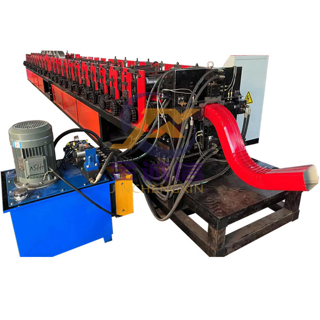 toit Ridge Cap Roll Forming Machine du tuyau de descente d'eaux ménagères 12-15m/min pour le tuyau de descente en acier